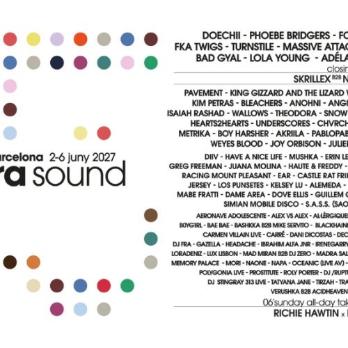 Electronic Artists at Primavera Sound 2027: Skrillex, Prospa and More